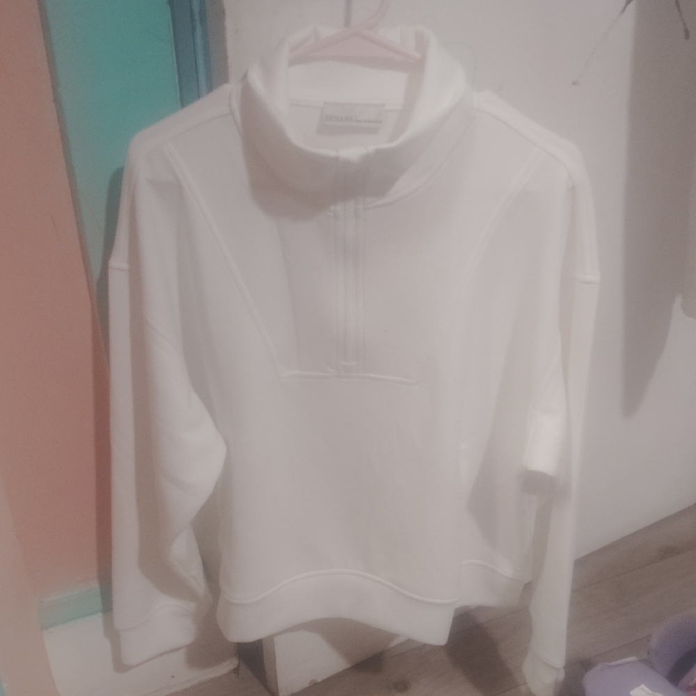 Zenana Outfitters White Turtleneck Sweater
